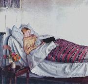Michael Ancher Sick Girl oil painting artist